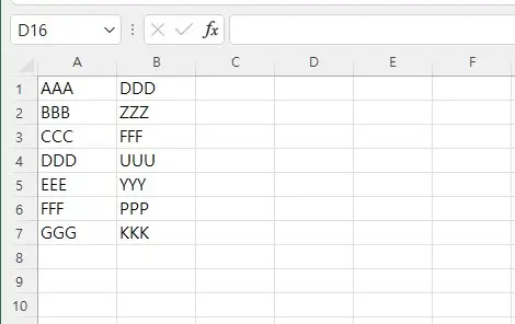 엑셀에서 열 비교 하는 간단한 방법 캡처2