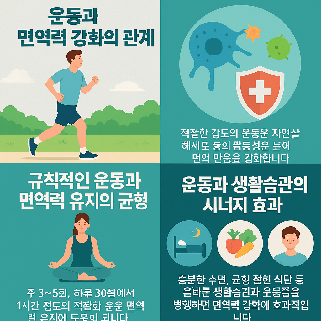 운동과 면역력 강화의 관계