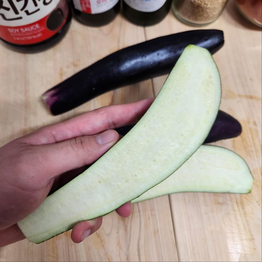 가지솥밥레시피 가지손질