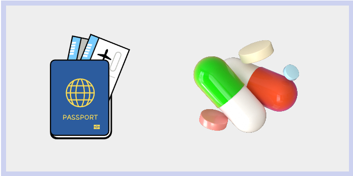 해외여행 준비물들