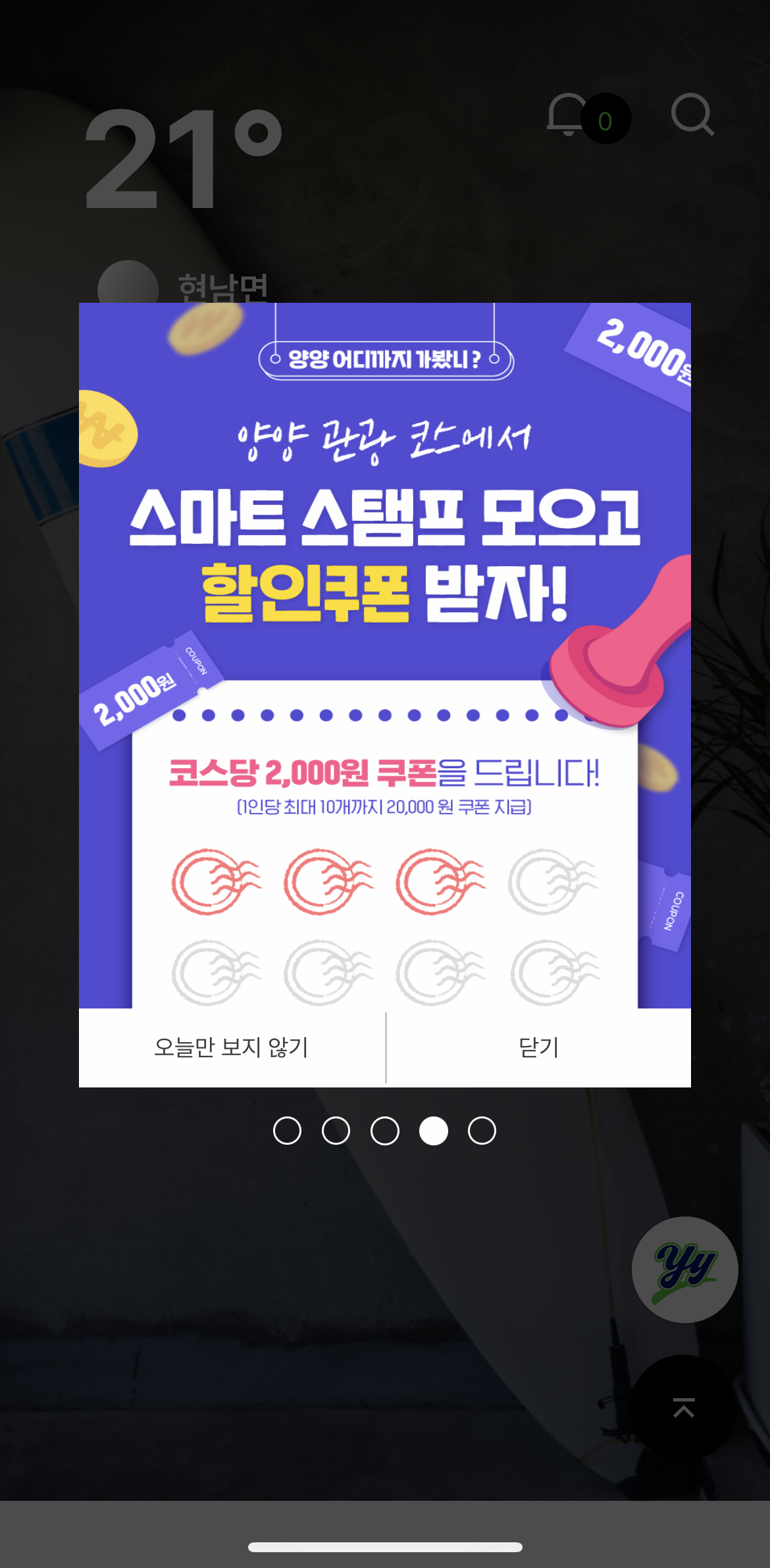 고고양양 스탬프 할인쿠폰