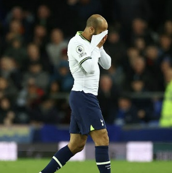 토트넘 루카스 모우라의 에버턴전 퇴장