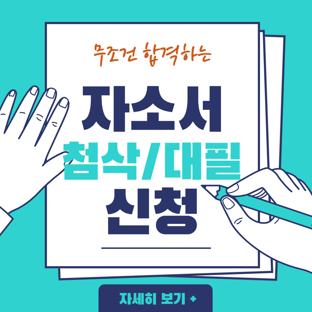 자소서 첨삭 대필