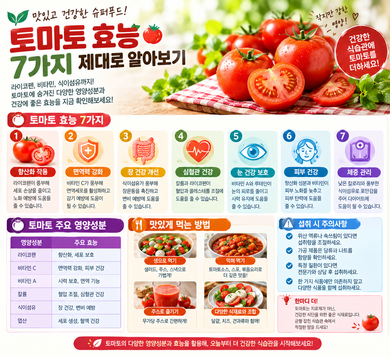토마토 효능 관련 자료