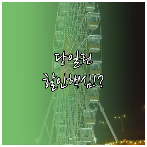 서울랜드 당일권 구매 방법 카드사 할..