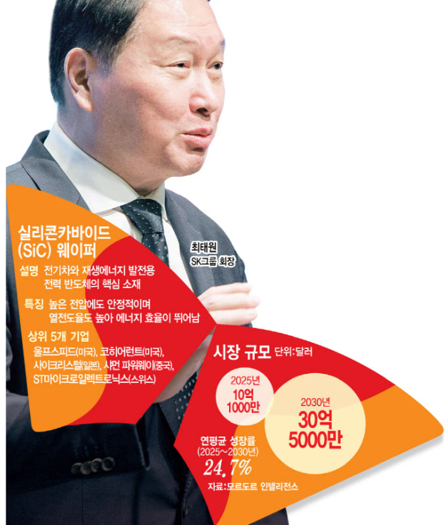 SK 최태원 회장 과 SIC 시장규모