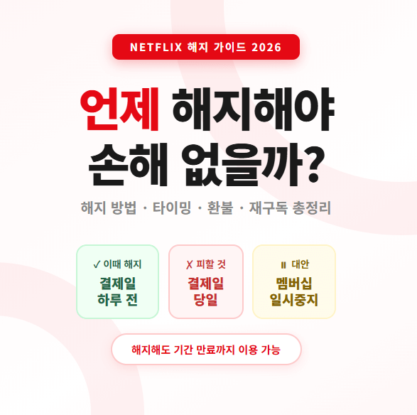 넷플릭스 해지 방법