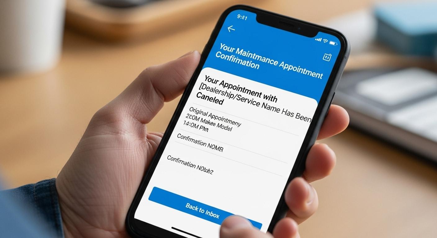 자동차 점검 예약 취소