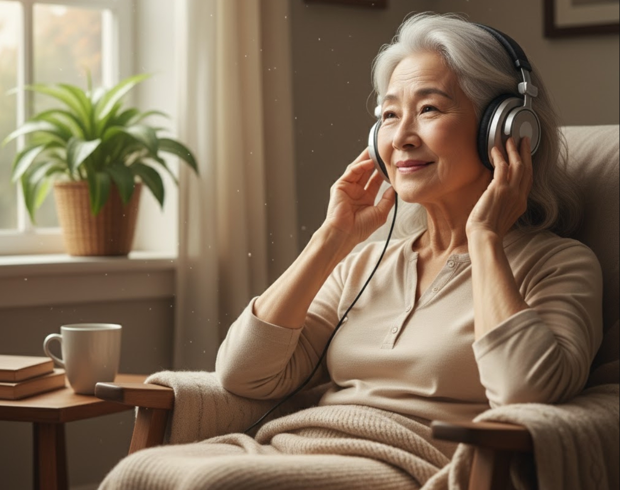 음악 감상이 뇌파 안정 효과 사진