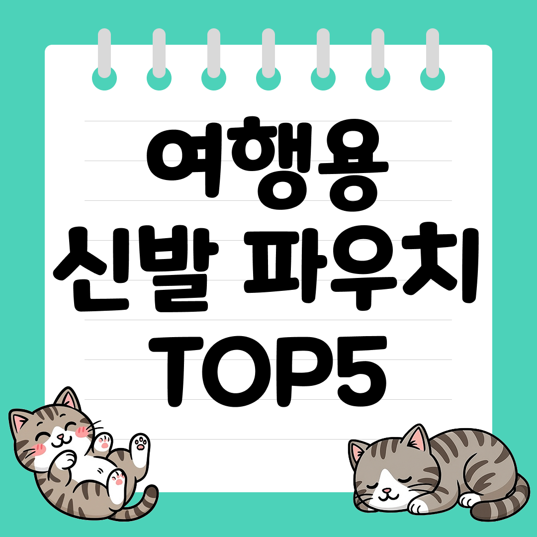 케리어에 신발 넣기 걱정된다면 여행용 신발 파우치 추천 순위 TOP5