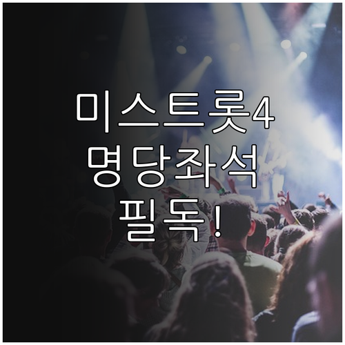 미스트롯4 콘서트 현장감을 높여주는 ..