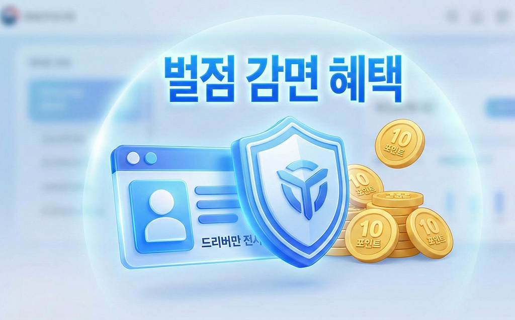 착한운전 마일리지 10점 적립으로 운전면허 벌점 감면받는 혜택 이미지 썸네일