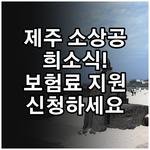 제주 소상공인 희소식 2025 사회보..