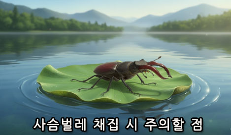 사슴벌레 채집 시 주의할 점