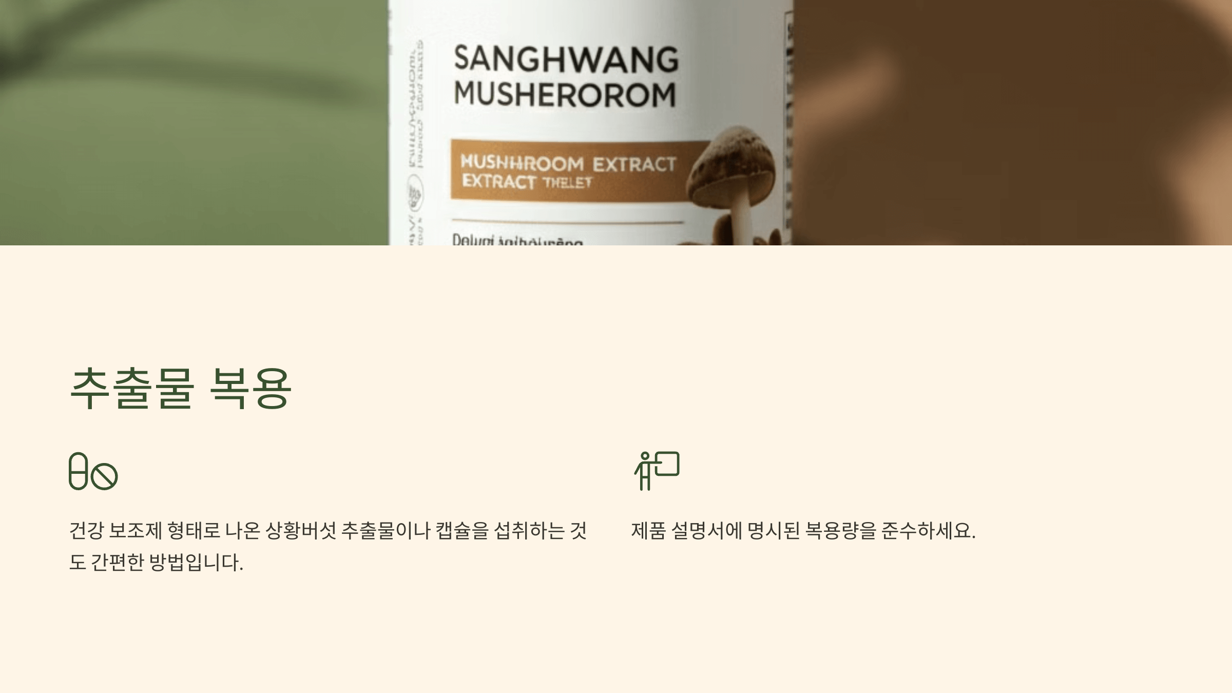 상황버섯 사진입니다.