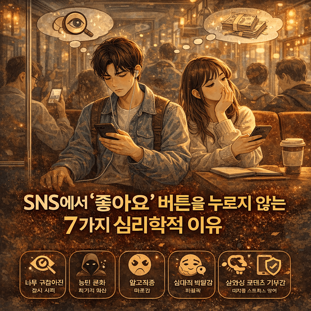 왜 우리는 ‘좋아요’를 안 누르게 됐을까 SNS 심리 7가지