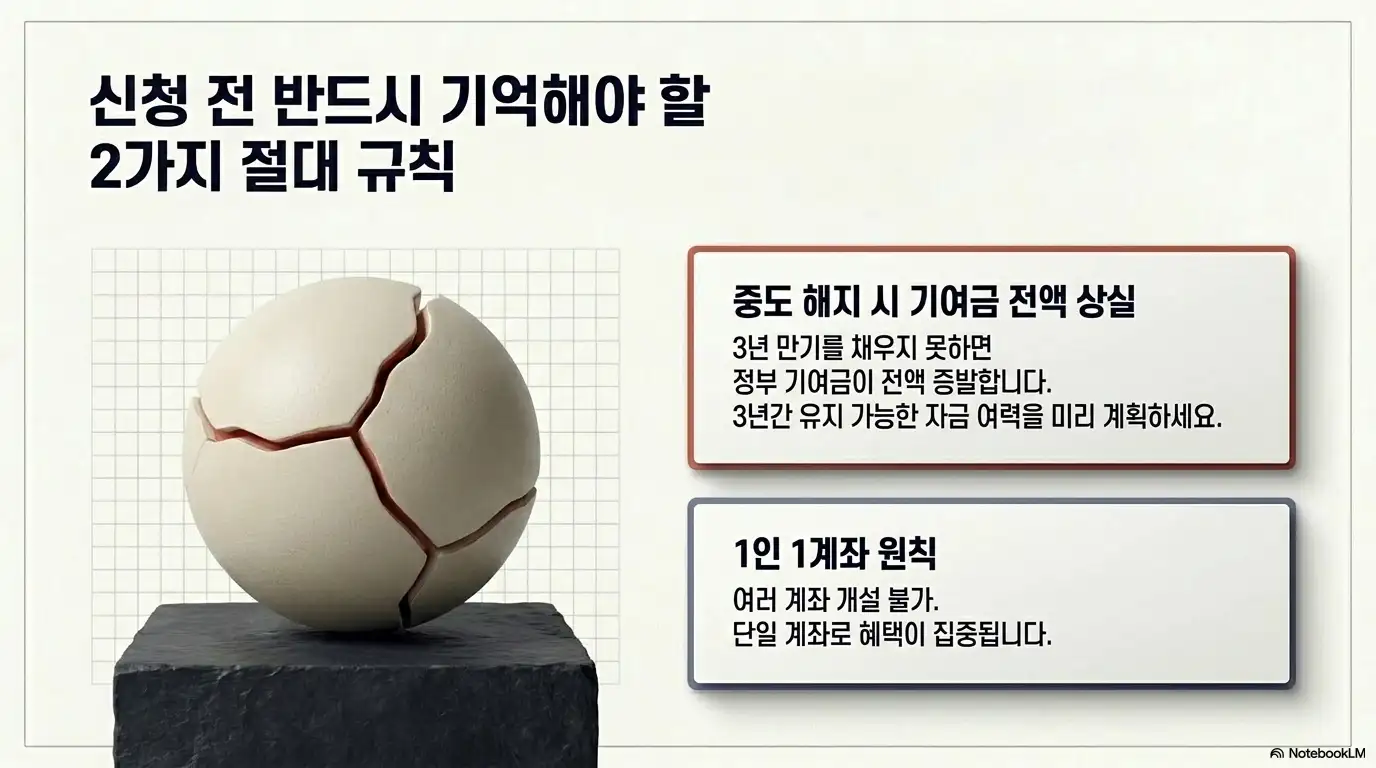 청년미래적금 신청 전 반드시 확인할 사항