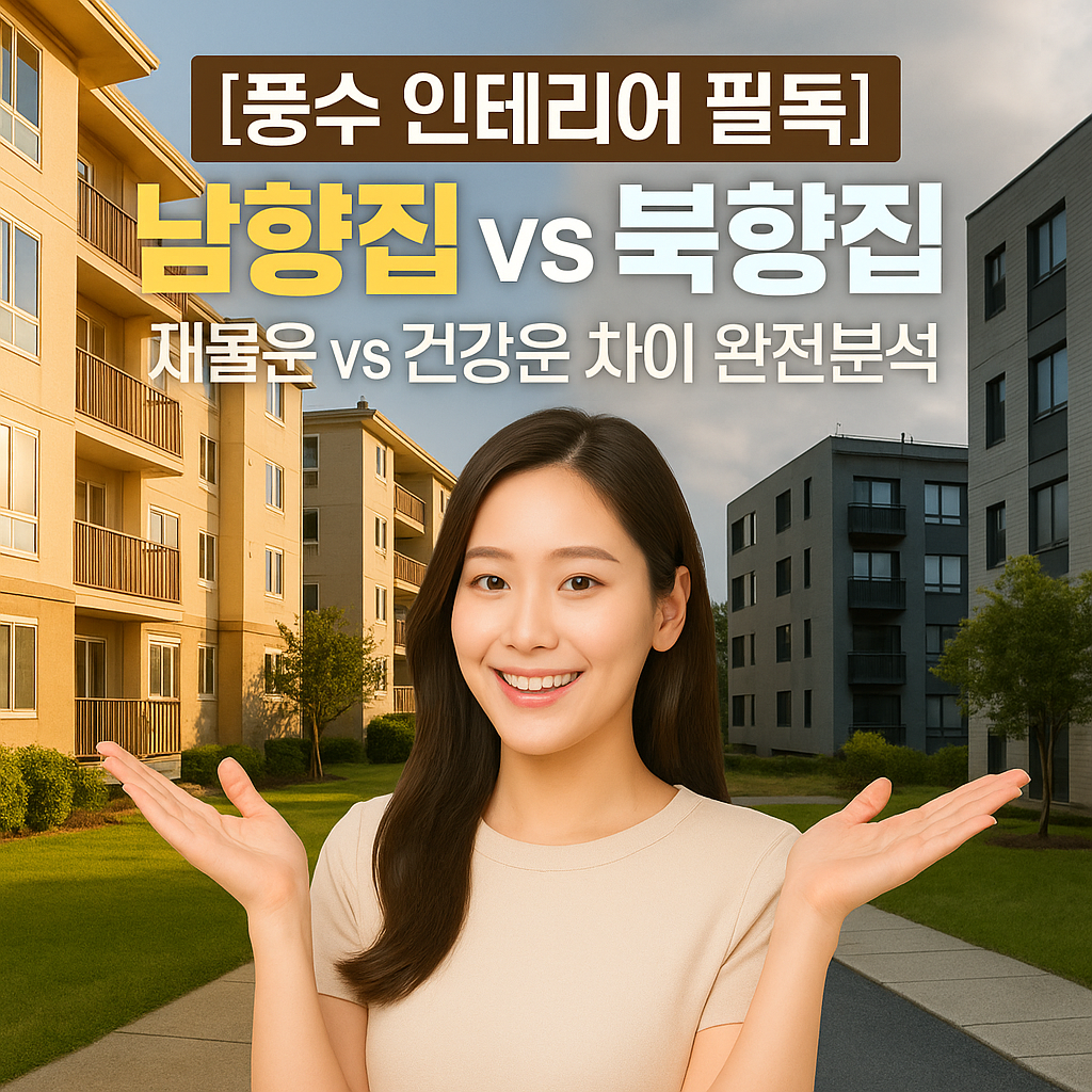 [풍수 인테리어 필독] 남향집 vs 북향집 ｜ 재물운&middot;건강운 차이 완전분석