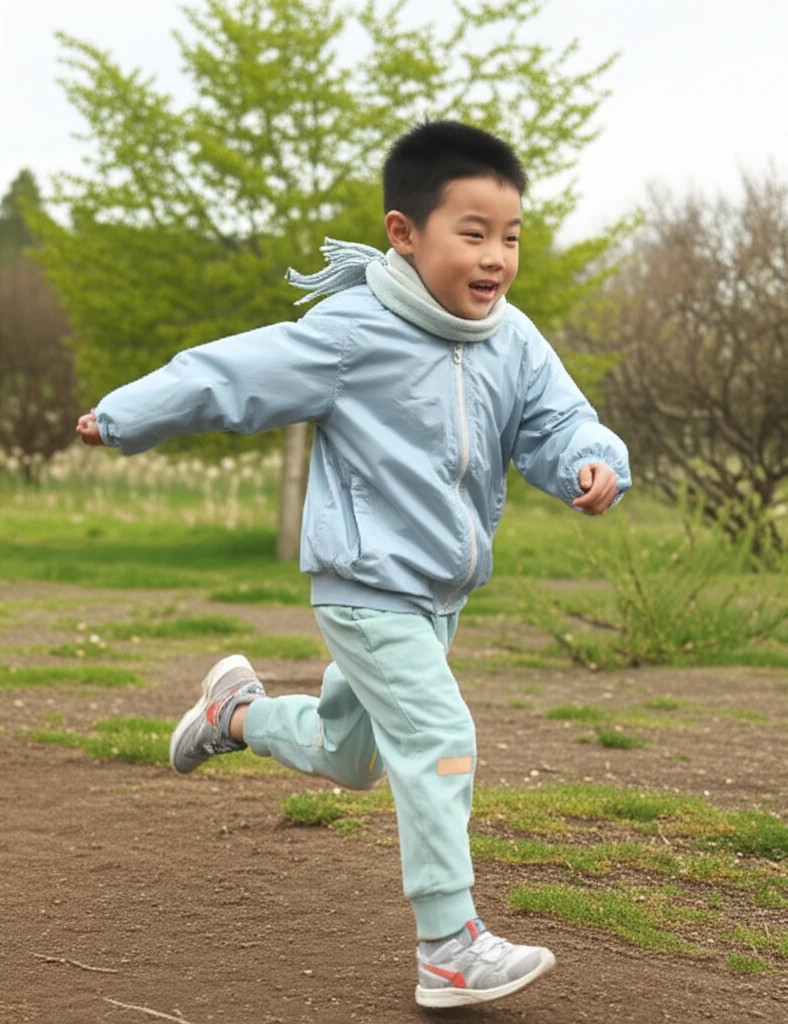 꽃샘추위 속 2023년생 토끼띠 아이..