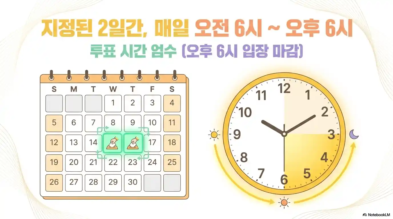 사전투표 기간과 시간