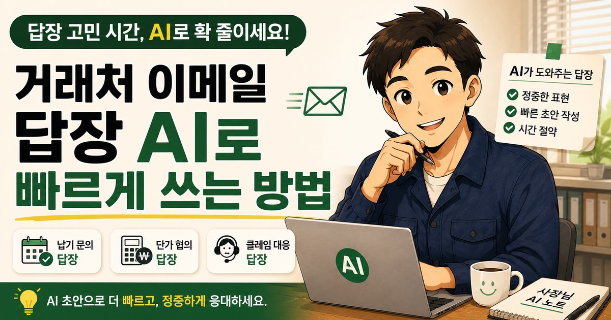 거래처 이메일 답장을 AI로 빠르게 쓰는 방법