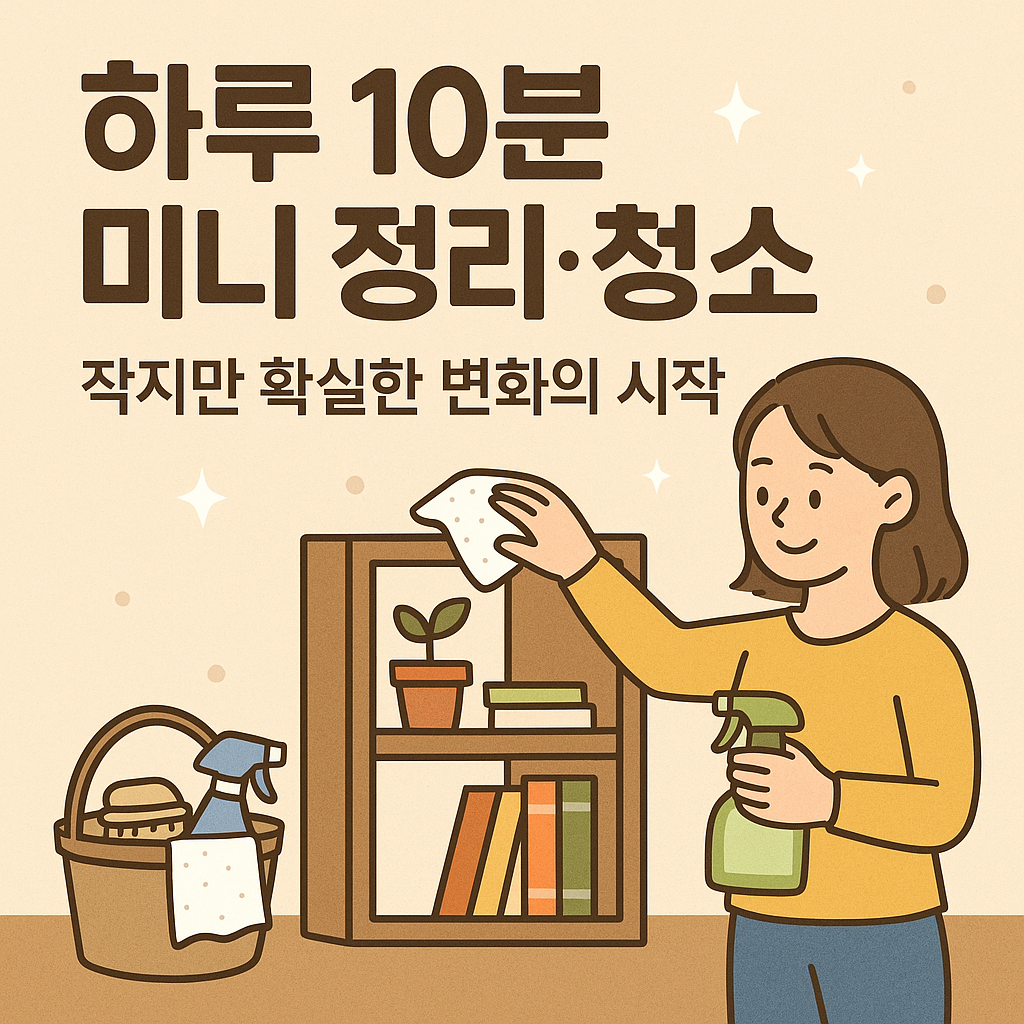 하루 10분 미니 정리·청소, 작지만 확실한 변화의 시작