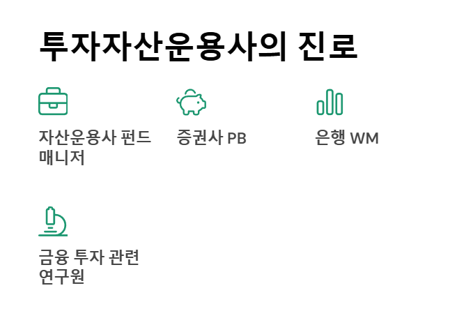 투자자산운용사 진로