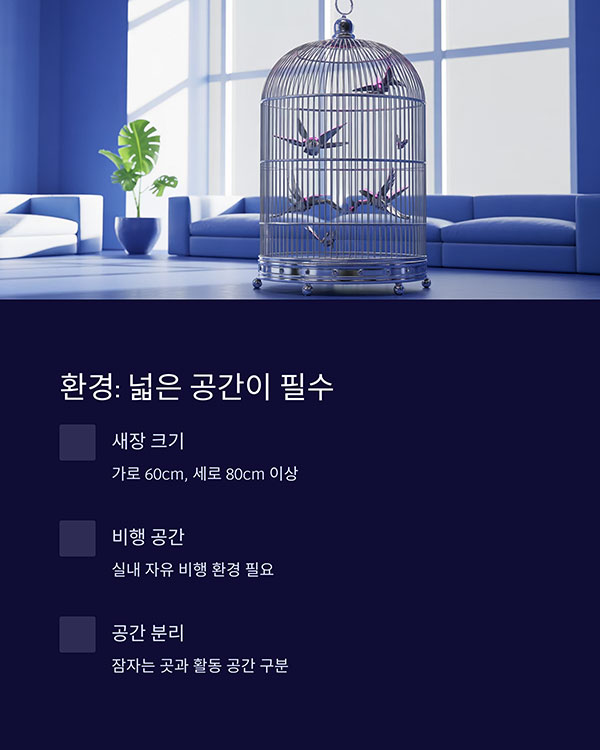 필요한 환경과 우리 크기