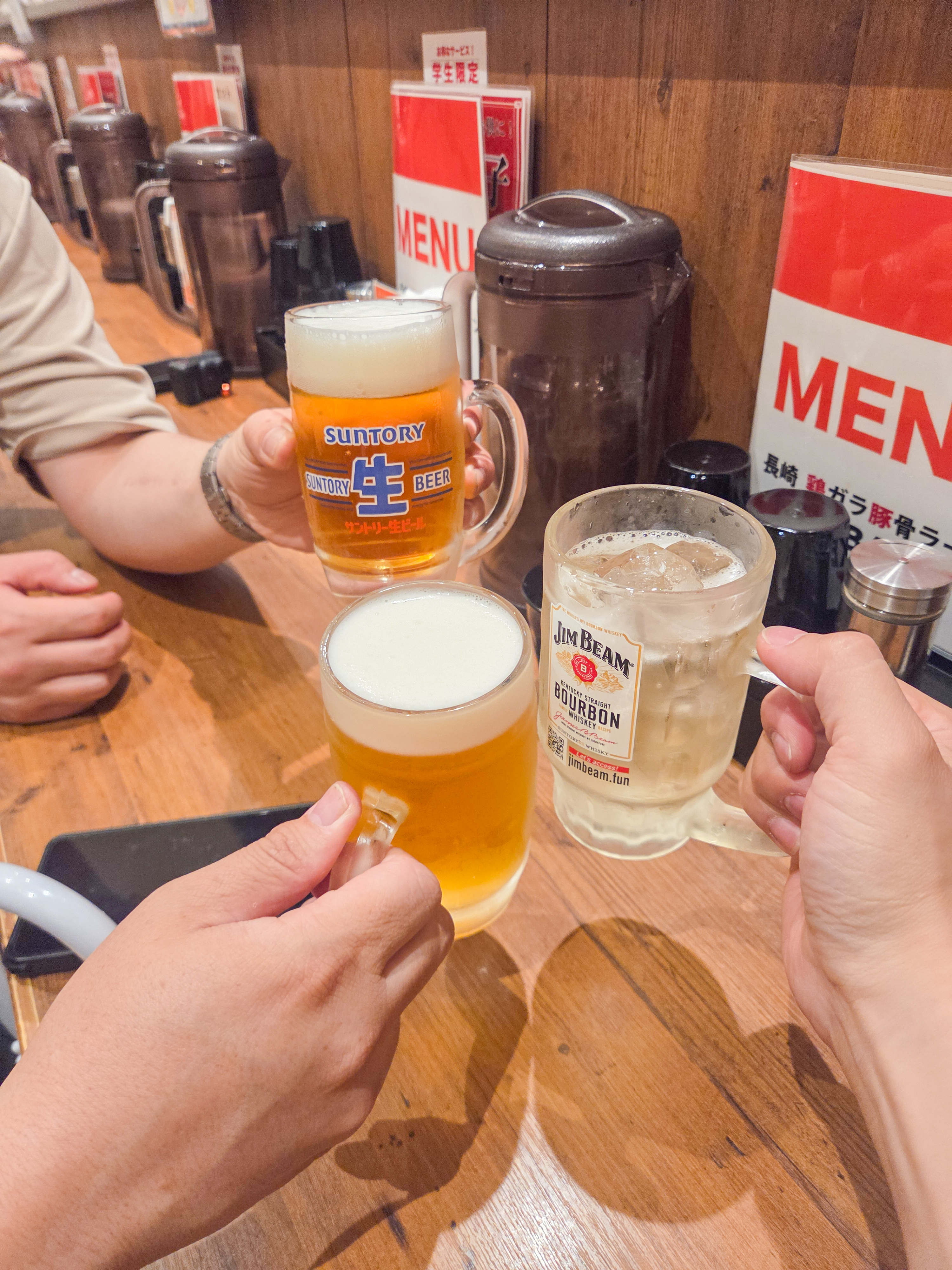 역안 매장에서 마신 맥주&amp;#44; 하이볼