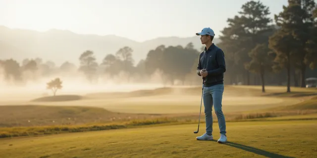 캘러웨이 드라이버 티샷 준비