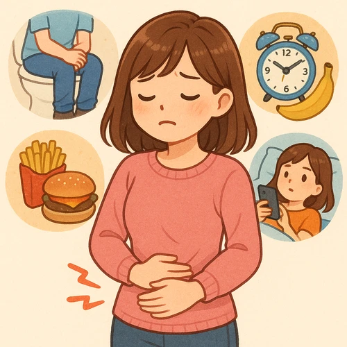 변비 긴장과 장 반응