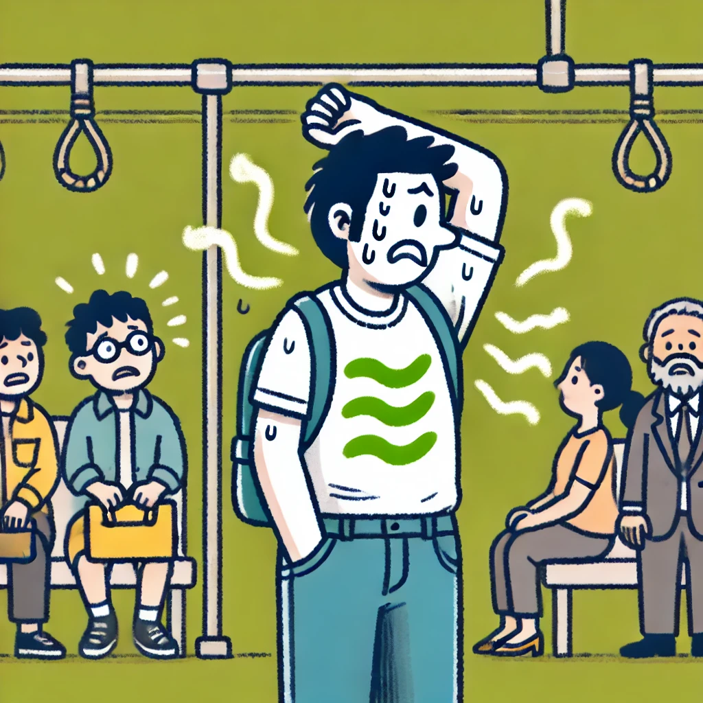 공공장소 땀냄새