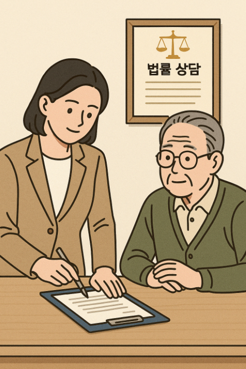 갈등 해결 이후 환하게 인사하는 이웃들의 장면