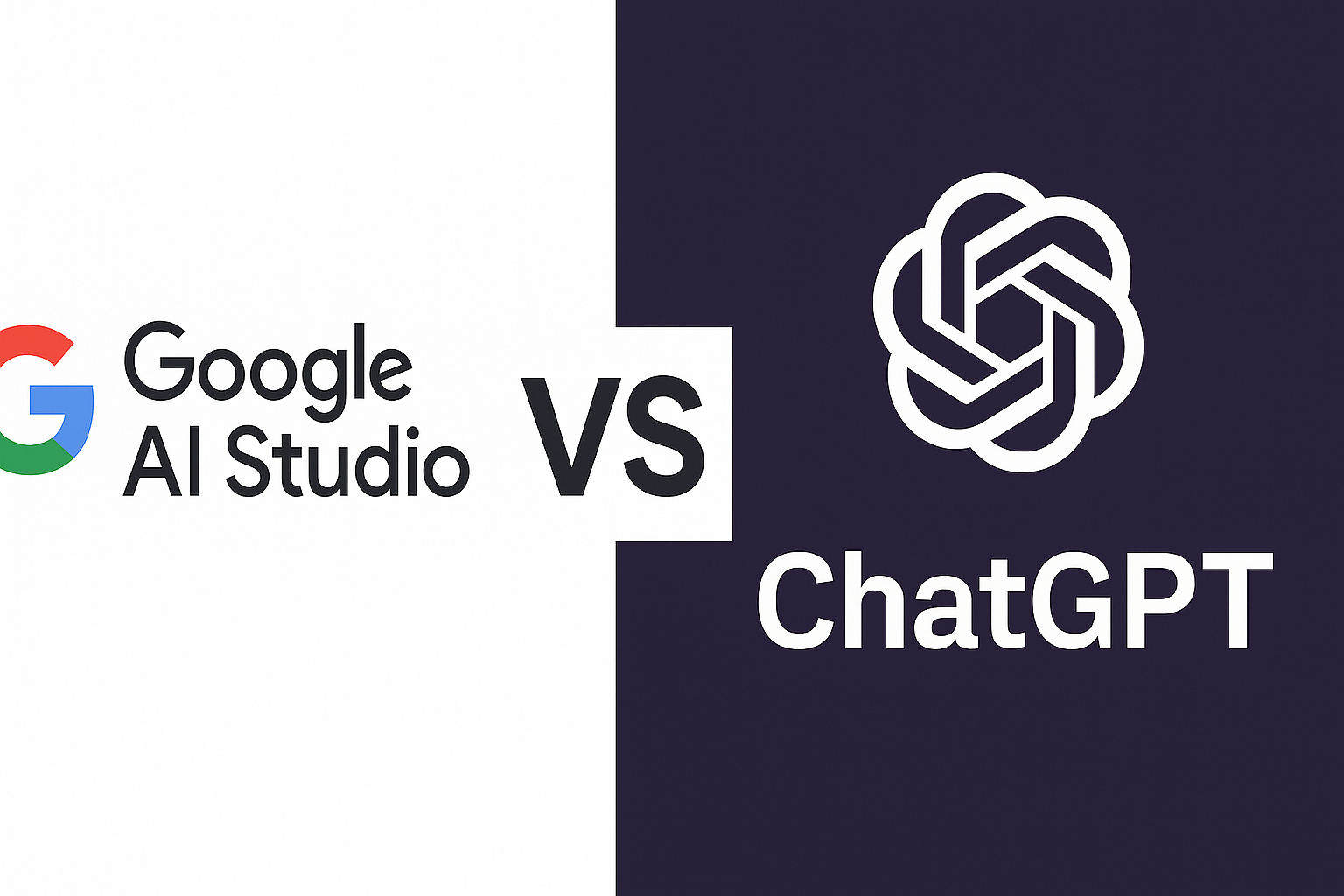 Google AI Studio vs ChatGPT 관련 이미지