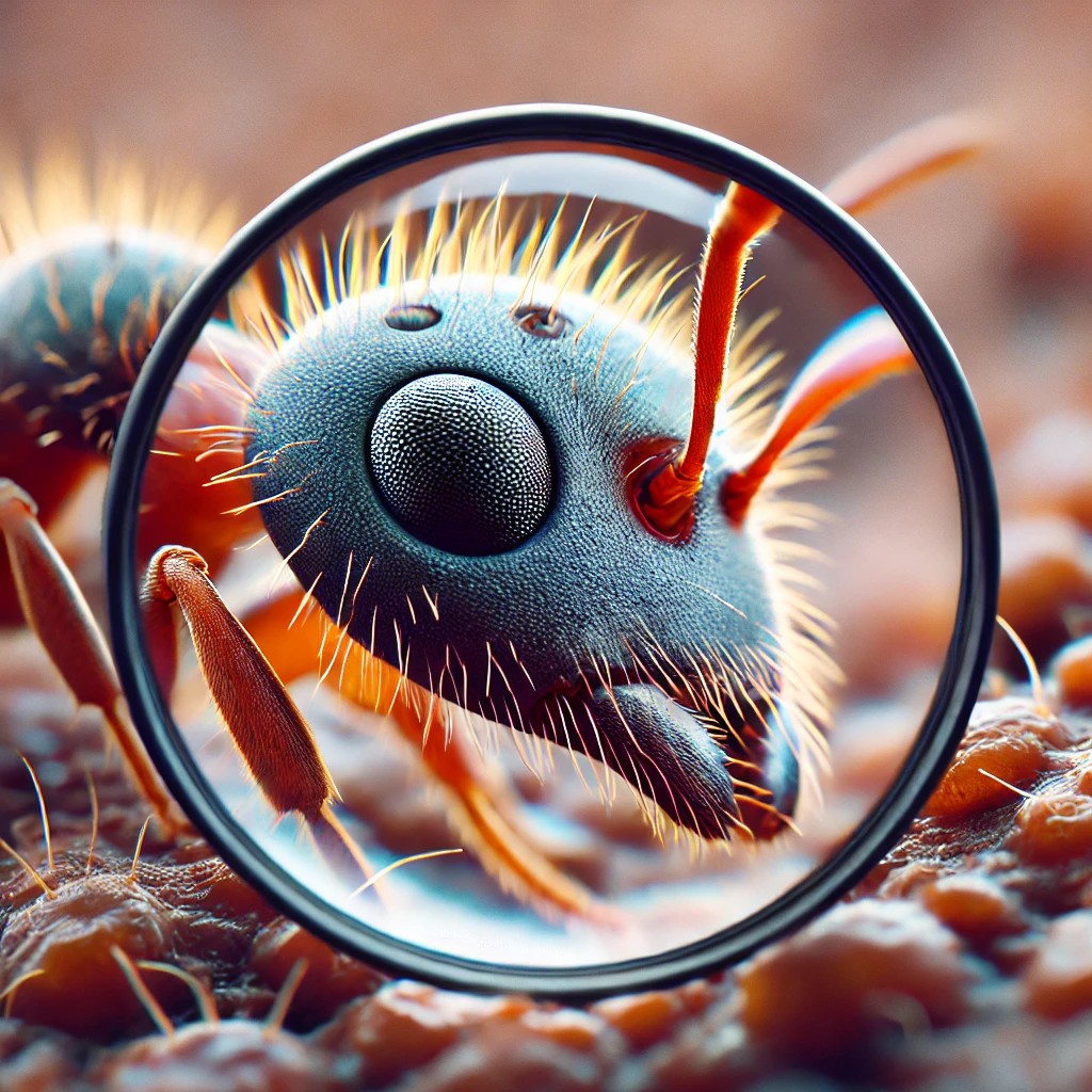 개미의 눈: 얼마나 볼 수 있을까?