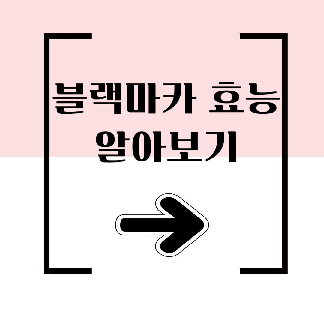 블랙마카 효능