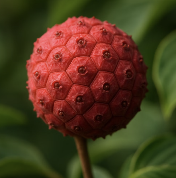 나무에 열린 딸기? 독특한 생김새