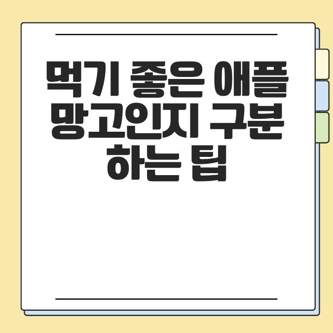 먹기 좋은 애플망고인지 구분하는 팁