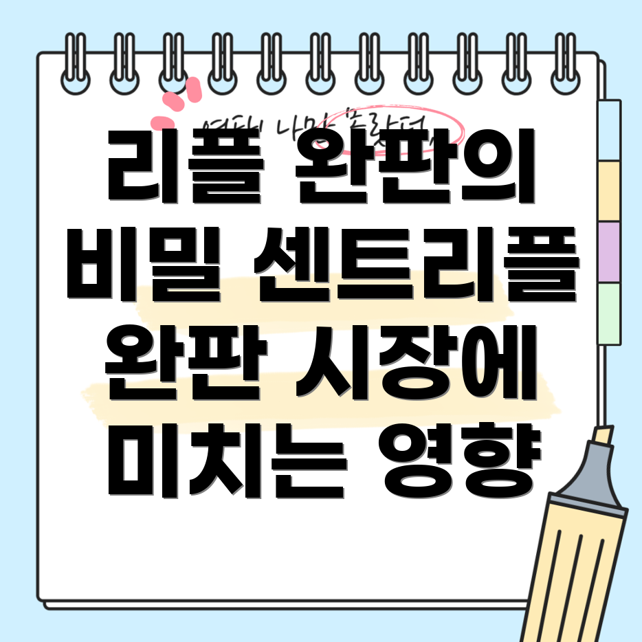 리플의 완판 역풍