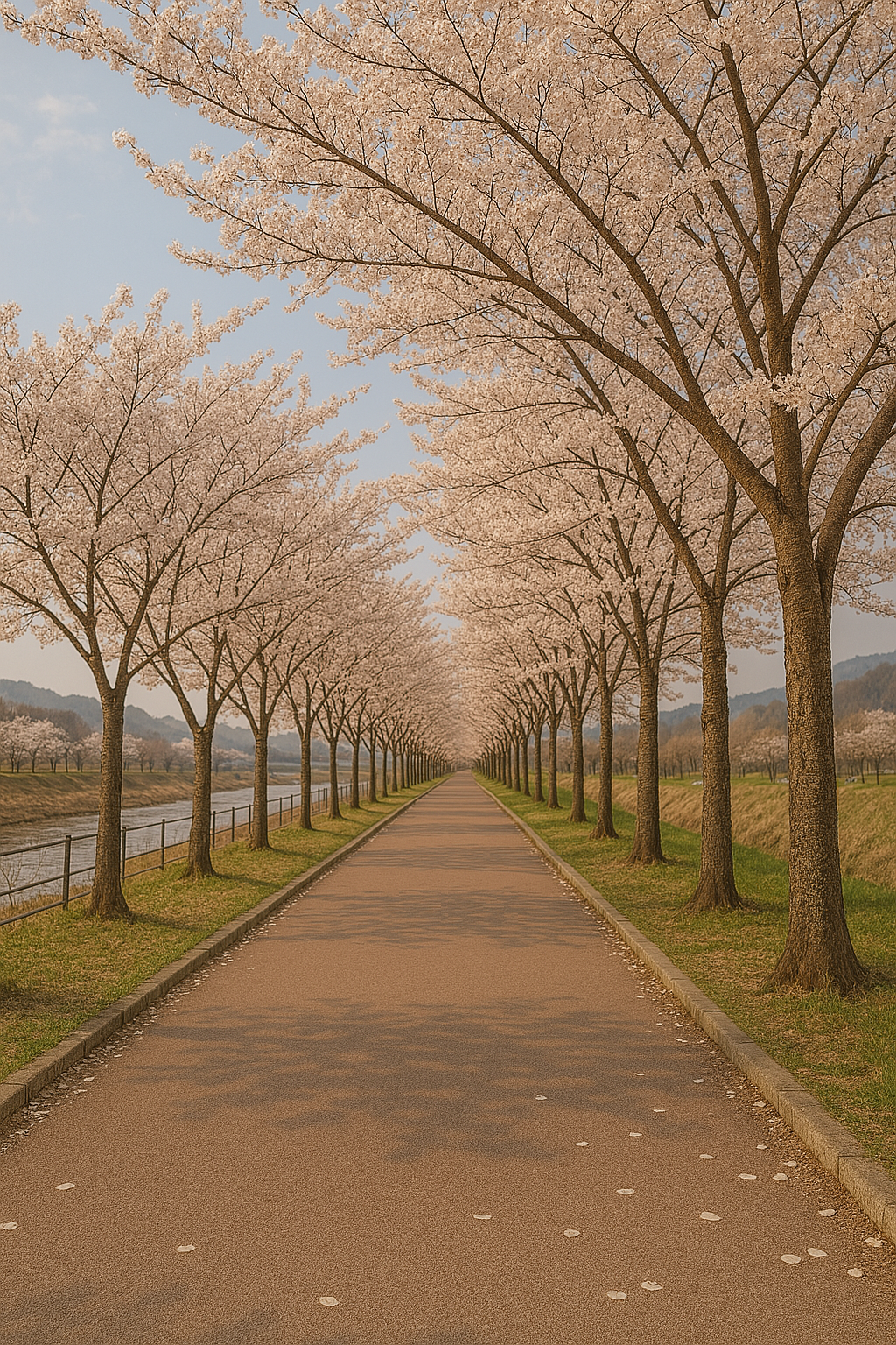 옥천 향수 벚꽃길