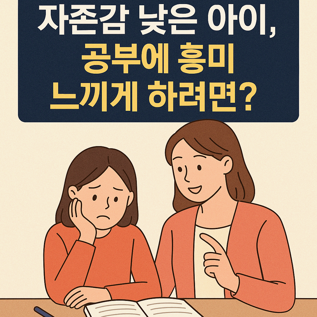 자존감 낮은 아이의 공부