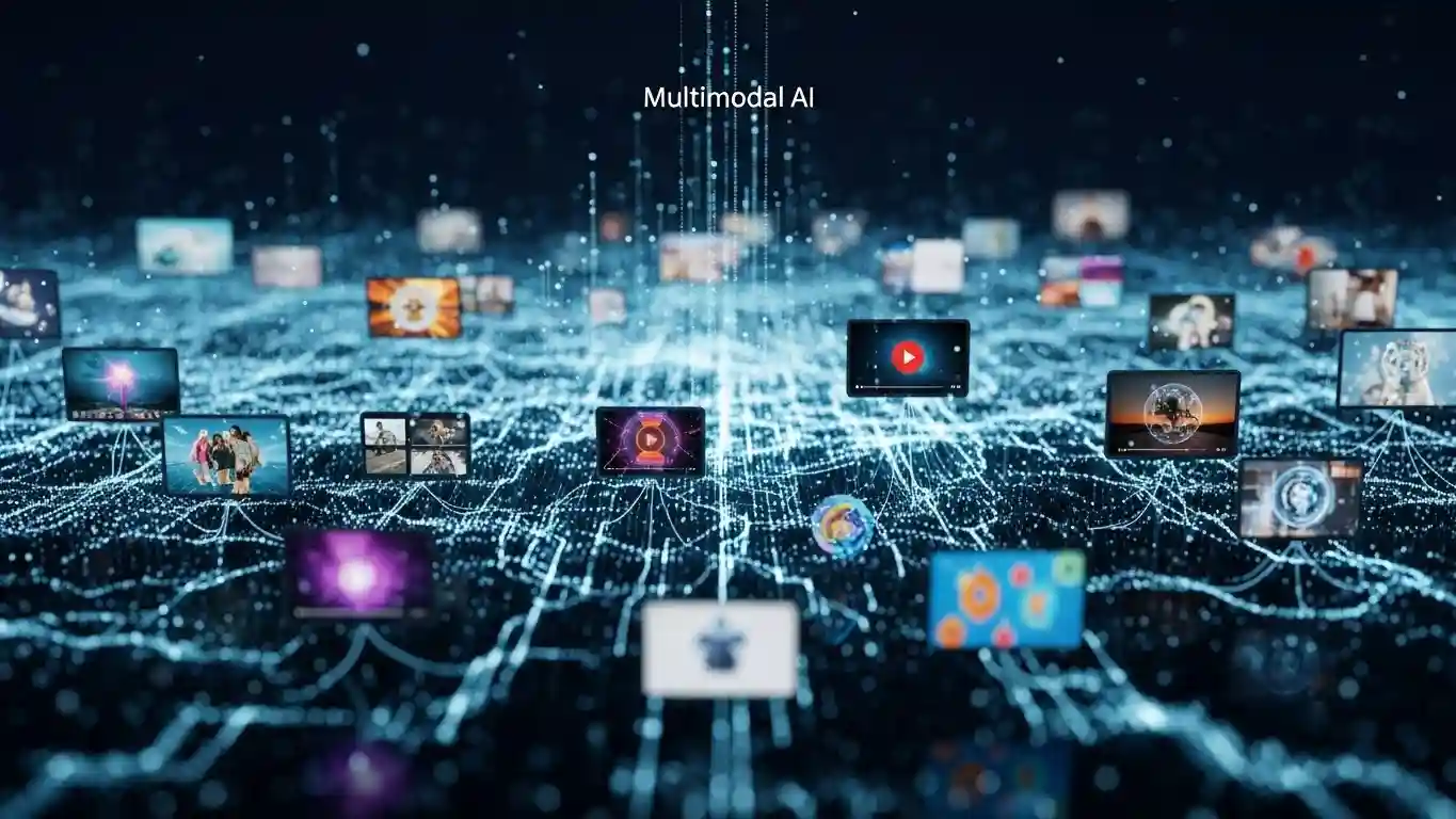 <img src="visual_power_of_multimodal_ai_in_digital_content.webp" alt="디지털 콘텐츠 속 시각적 요소의 힘과 멀티모달 AI의 핵심 기술을 표현한 이미지 입니다">