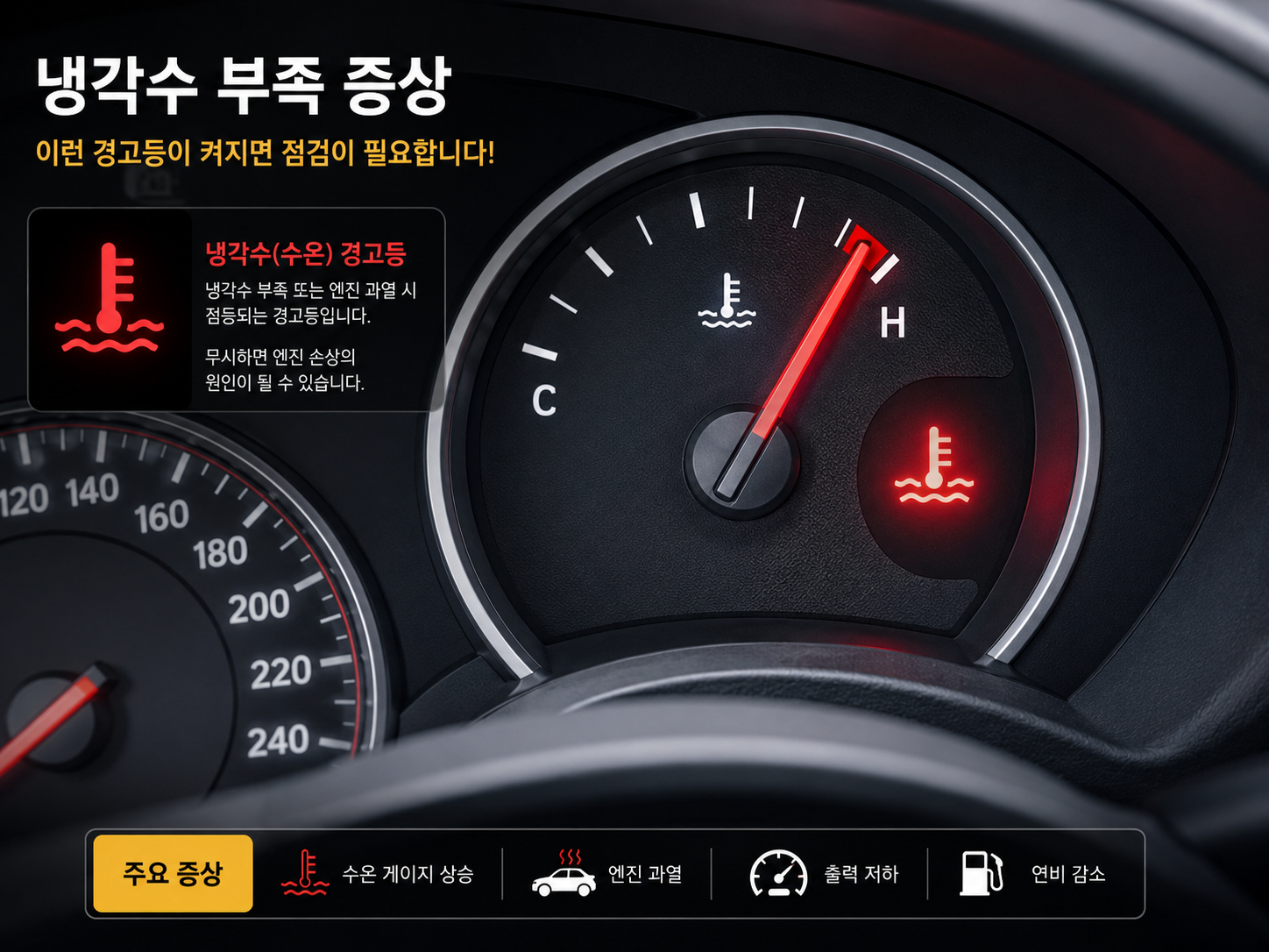 냉각수 부족 증상