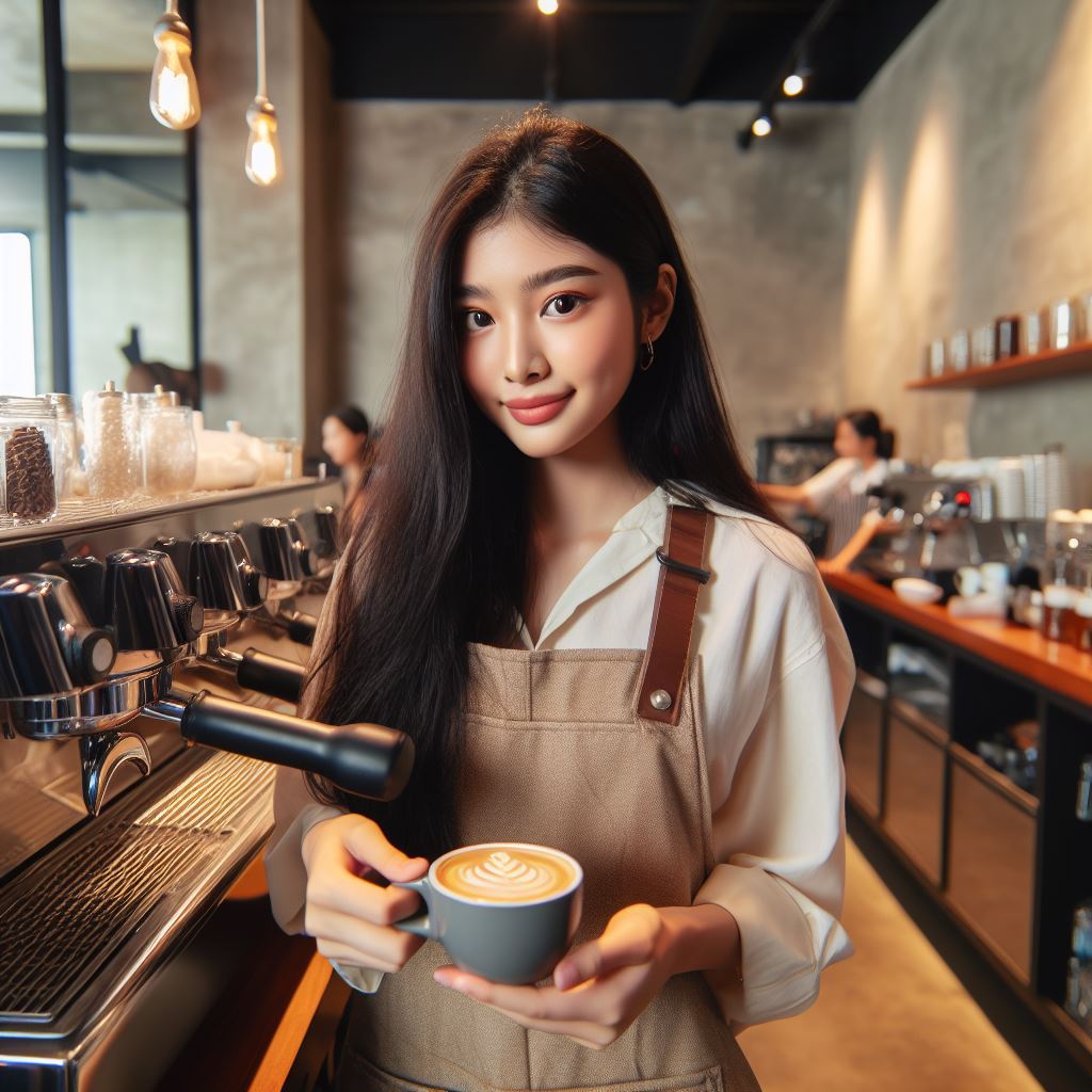 커피숍에서 일하기
