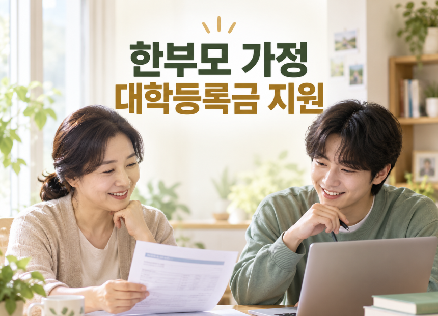 한부모 가정 대학등록금 지원｜신청주체, 금액, 국가장학금 중복여부