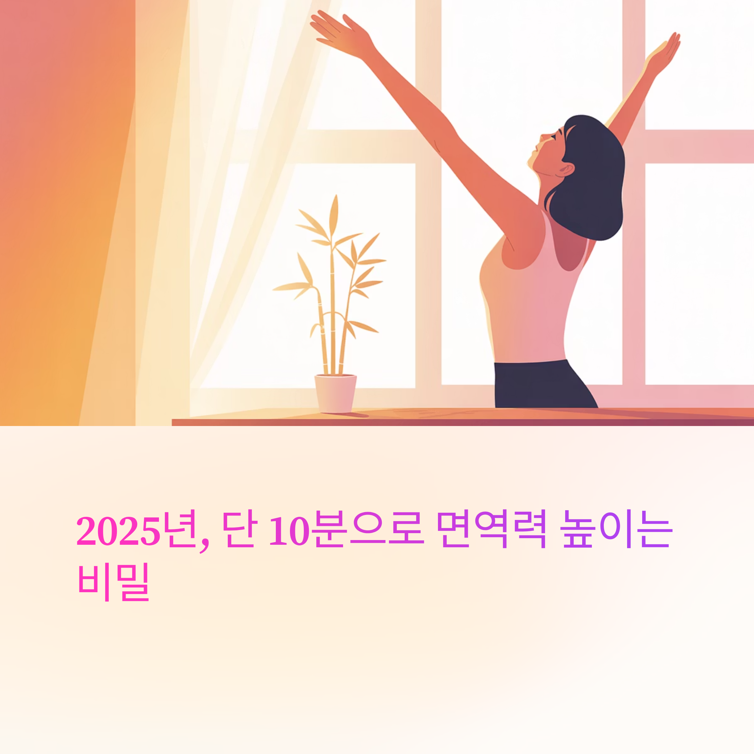 면역력 높이는 비밀