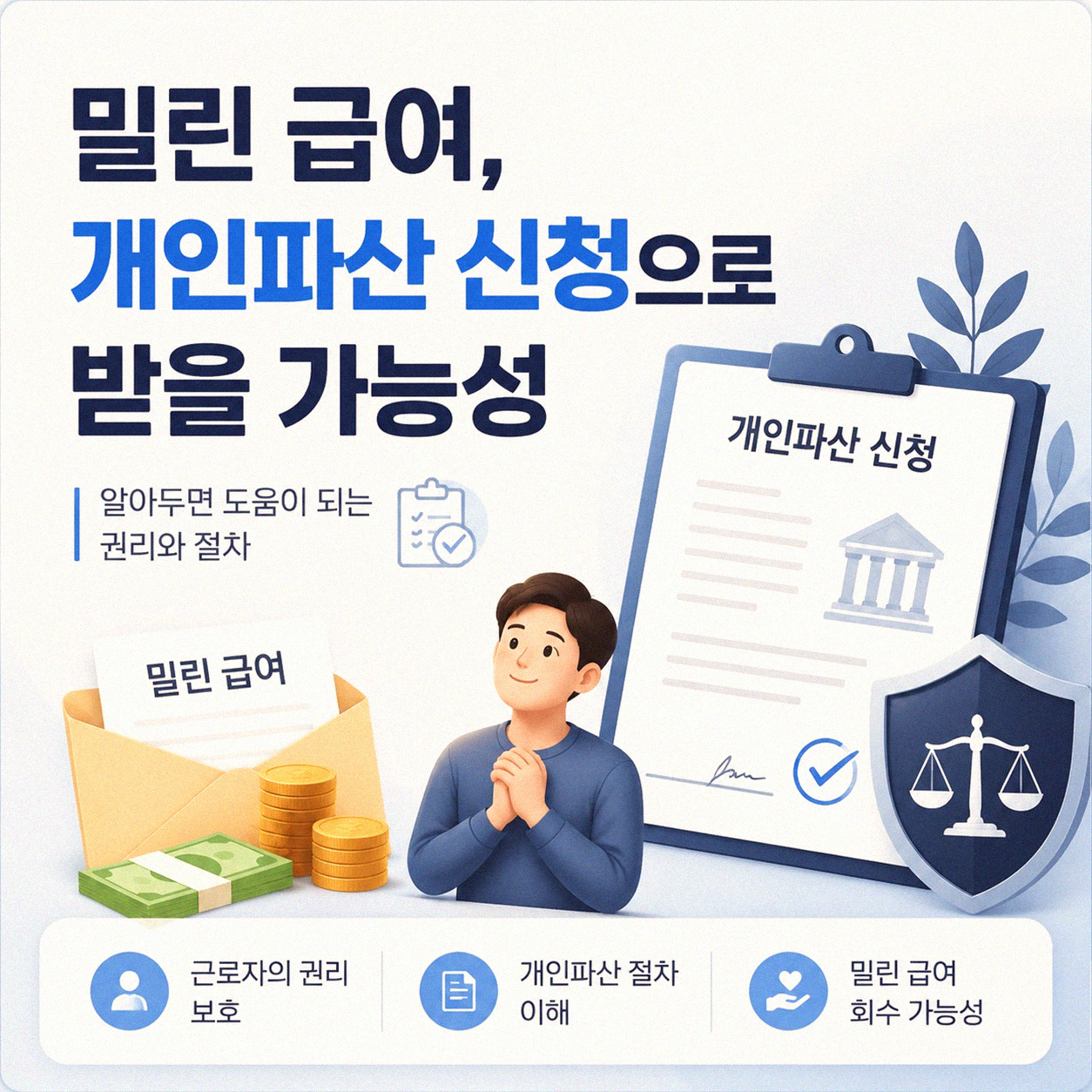 밀린 급여 받을 수 있을까 개인파산 신청 고려해보기