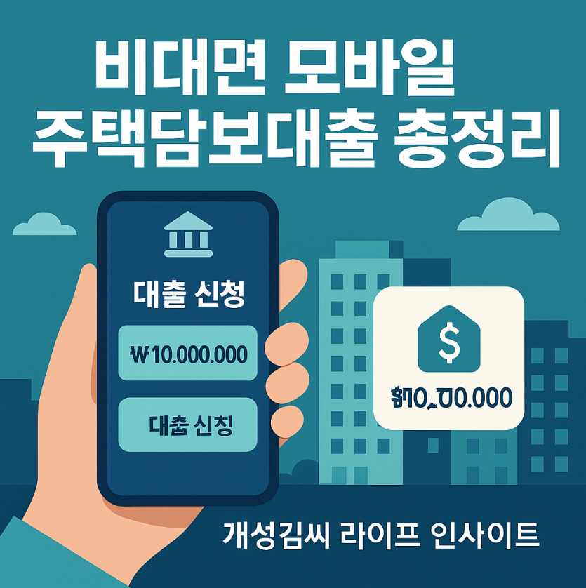 비대면 모바일 주택담보대출,주택담보대출 신청 방법,모바일 주담대 후기,당일 대출 실행 가능 은행,주담대 금리 비교,비대면 대출 서류 제출
