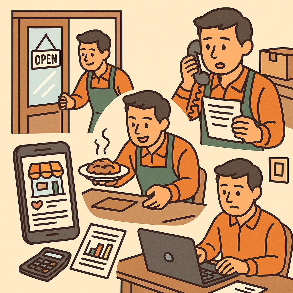 바쁜 사장님 사진