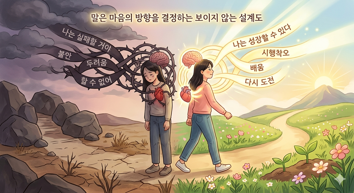 말은 단순한 표현이 아니라 &lsquo;자기 암시&rsquo;다